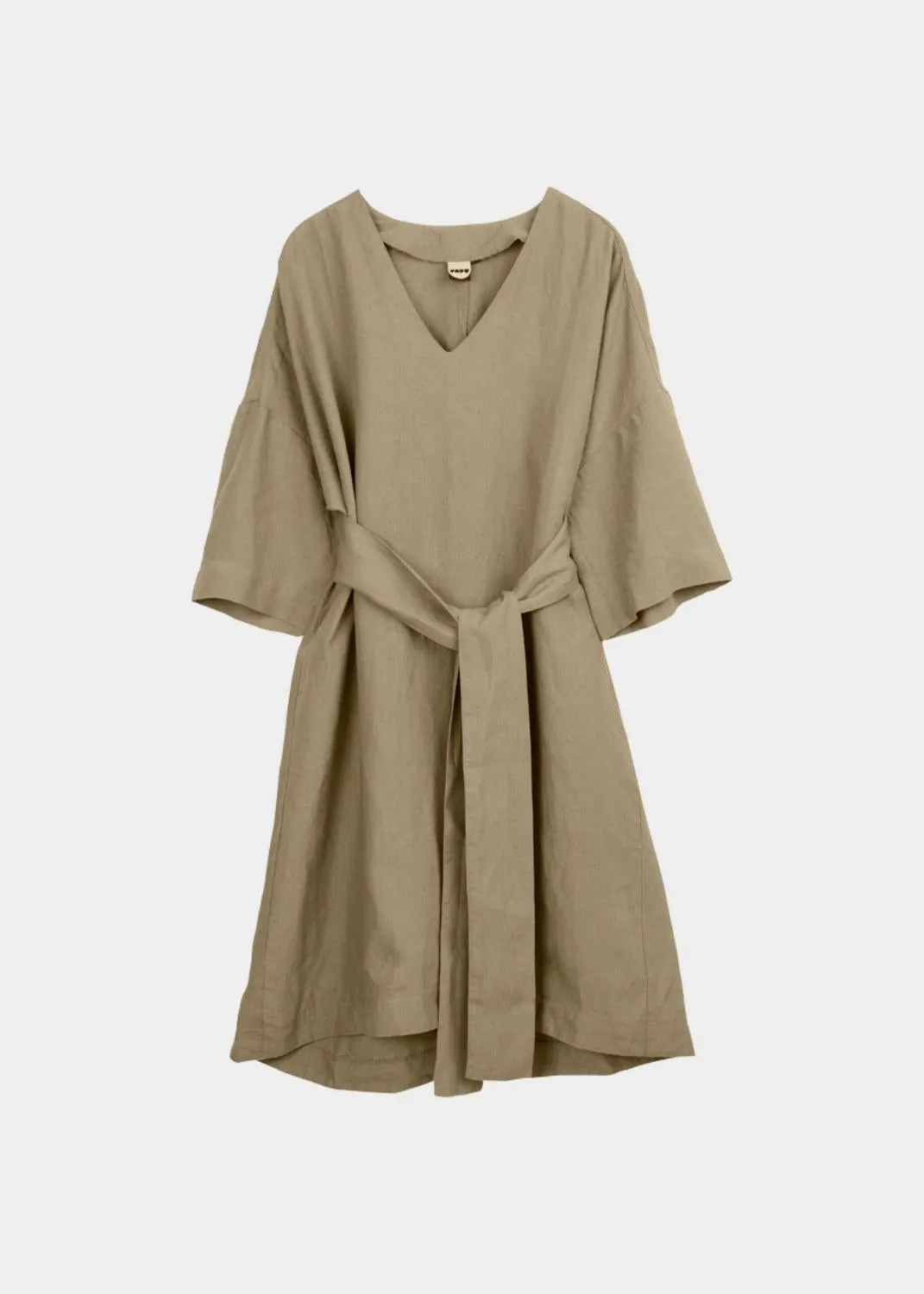 Caftan Linen Dress Golden Green sold by Ivalo.com product image thumbnail 3