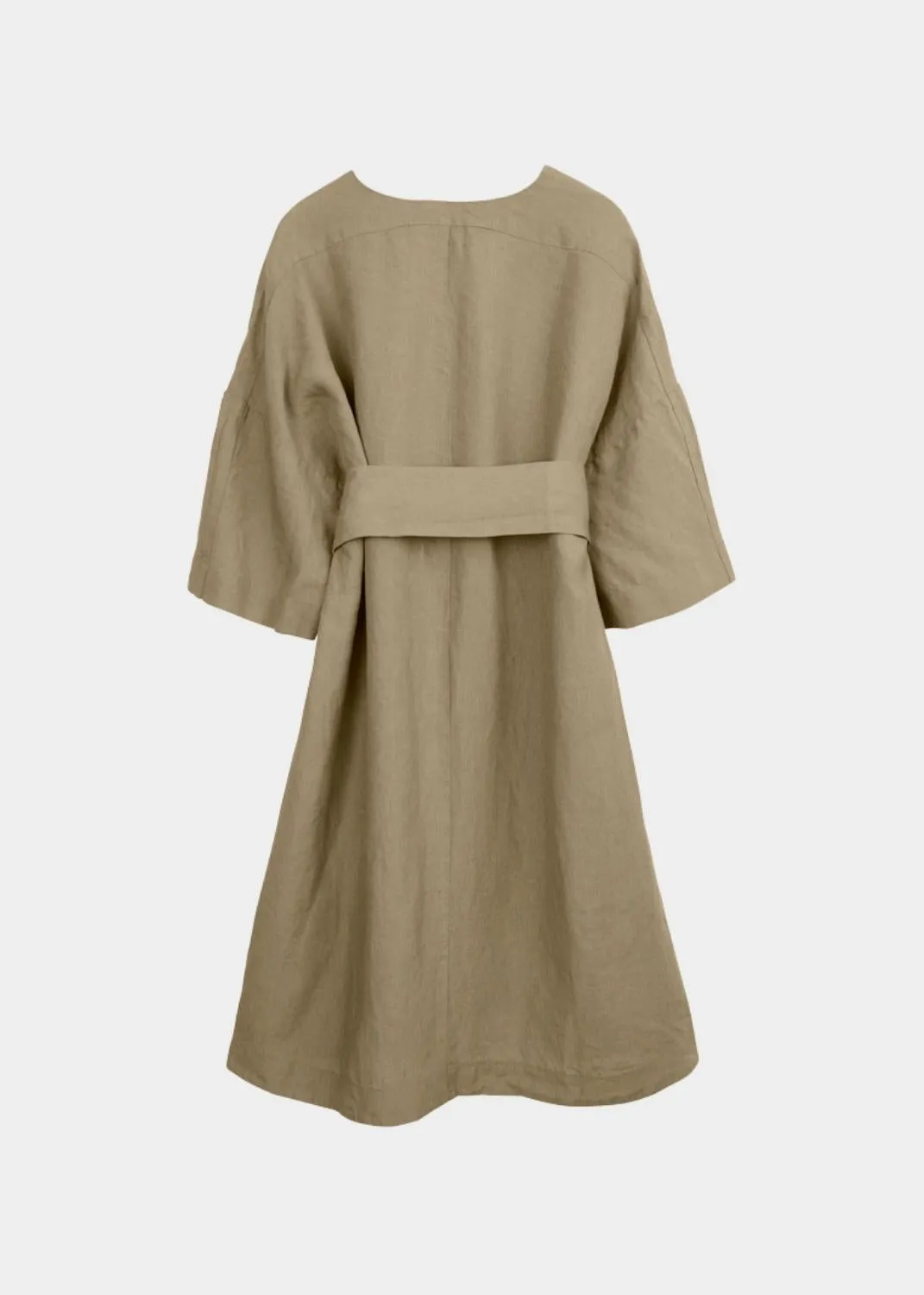 Caftan Linen Dress Golden Green sold by Ivalo.com product image thumbnail 5