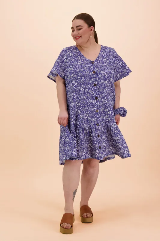 Frill Button Dress Blue Meadow sold by Ivalo.com