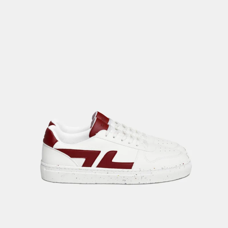 Alpha Sneakers Millésime White / Wine Red made by Ivalo.com