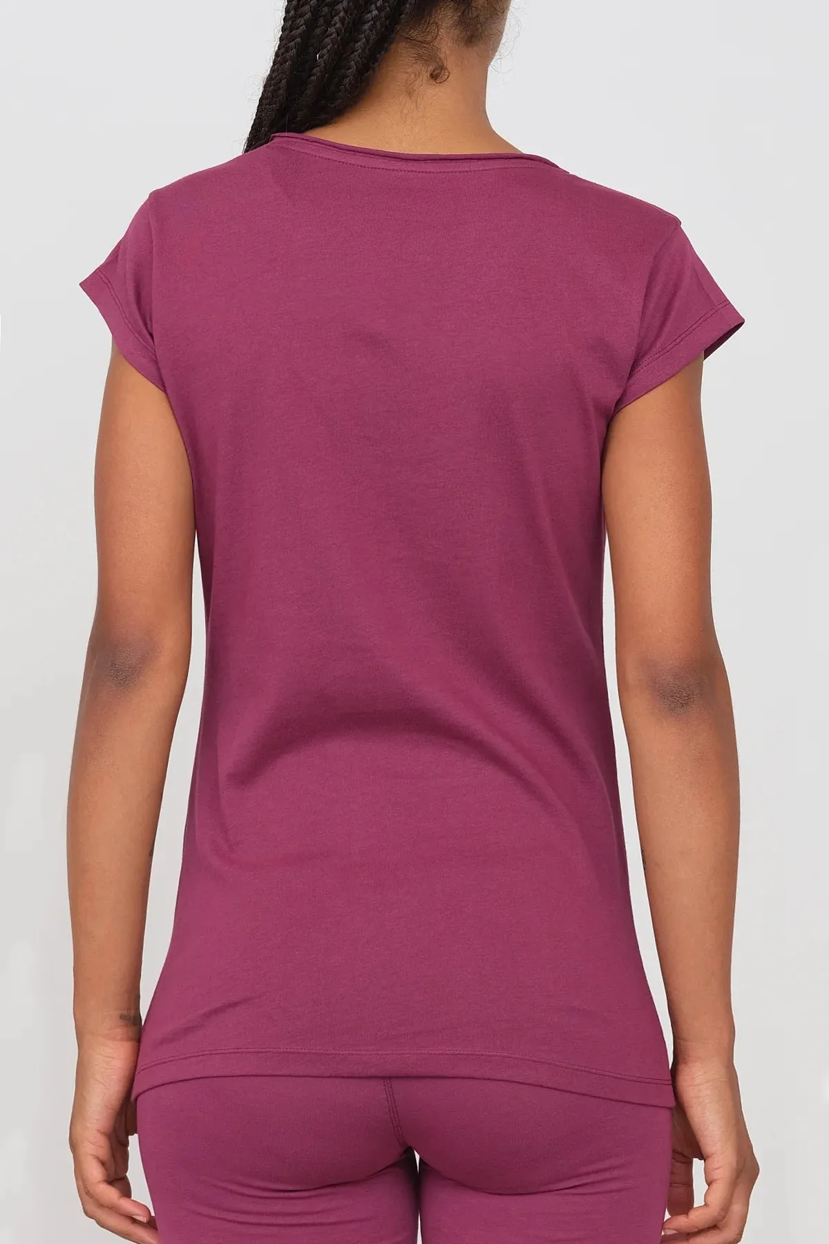 Women's Soft V-Neck T-Shirt Grape sold by Ivalo.com product image thumbnail 4