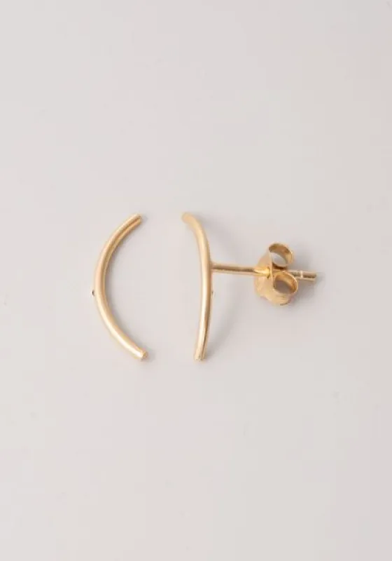 Curved Stud Earrings sold by Ivalo.com