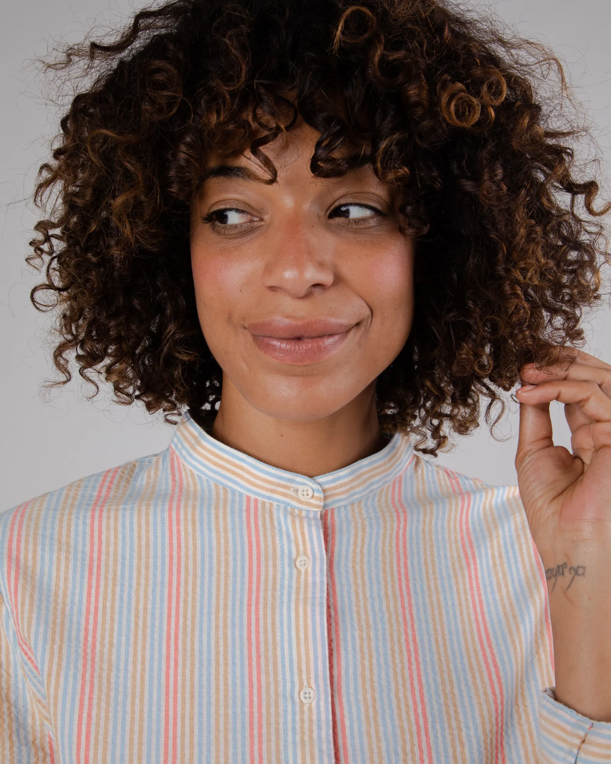 Sunset Mao Blouse Stripes Pink/Blue sold by Ivalo.com product image thumbnail 3