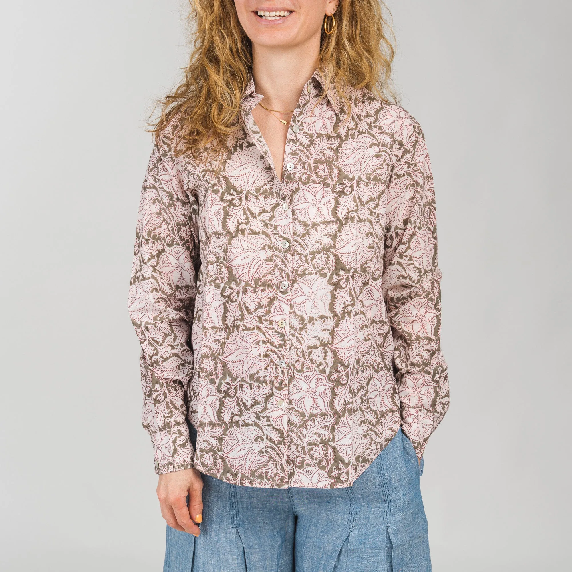 Printed Boyfriend Blouse sold by Ivalo.com