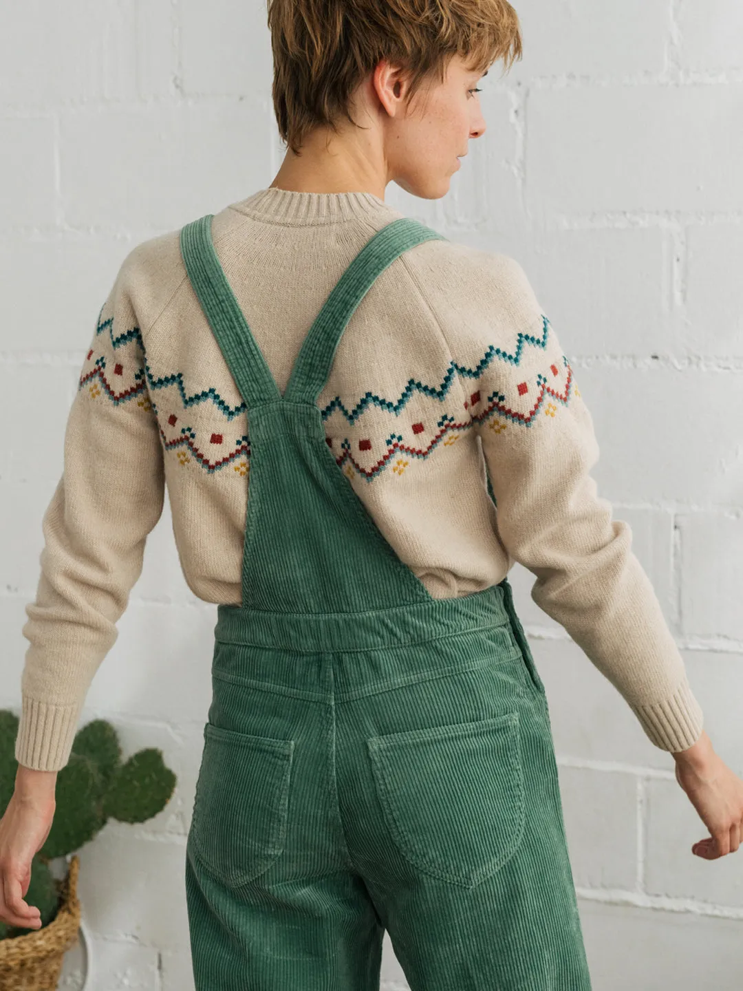 Correa Corduroy Overalls Washed Green sold by Ivalo.com product image thumbnail 2