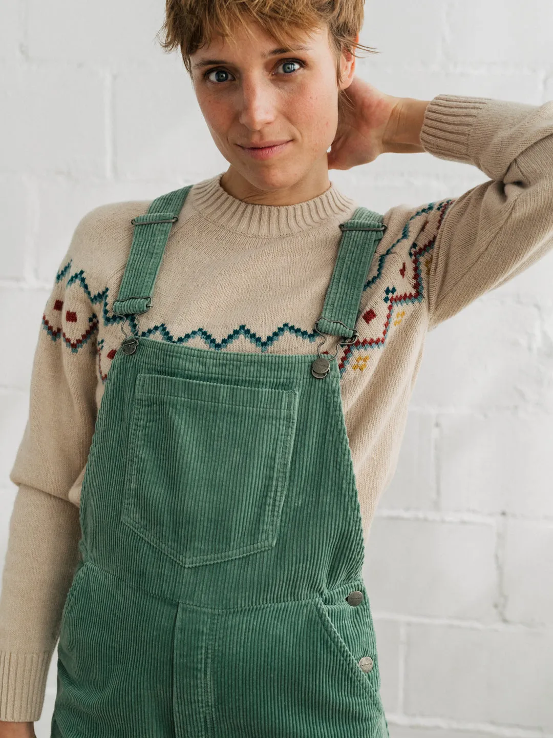 Correa Corduroy Overalls Washed Green sold by Ivalo.com product image thumbnail 4