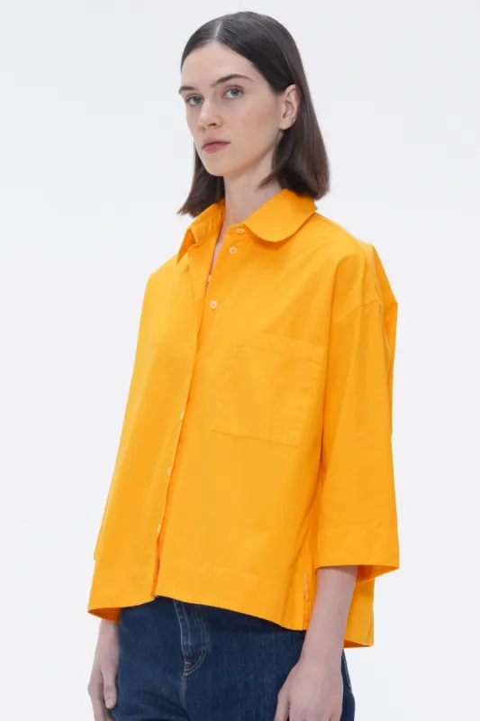 Flying Horse Button-up Shirt Orange sold by Ivalo.com