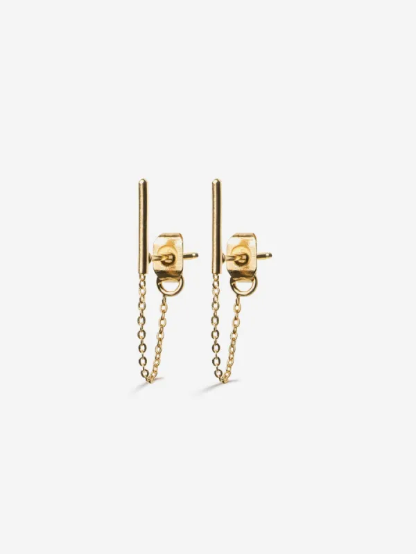 Lucien Earrings Gold sold by Ivalo.com