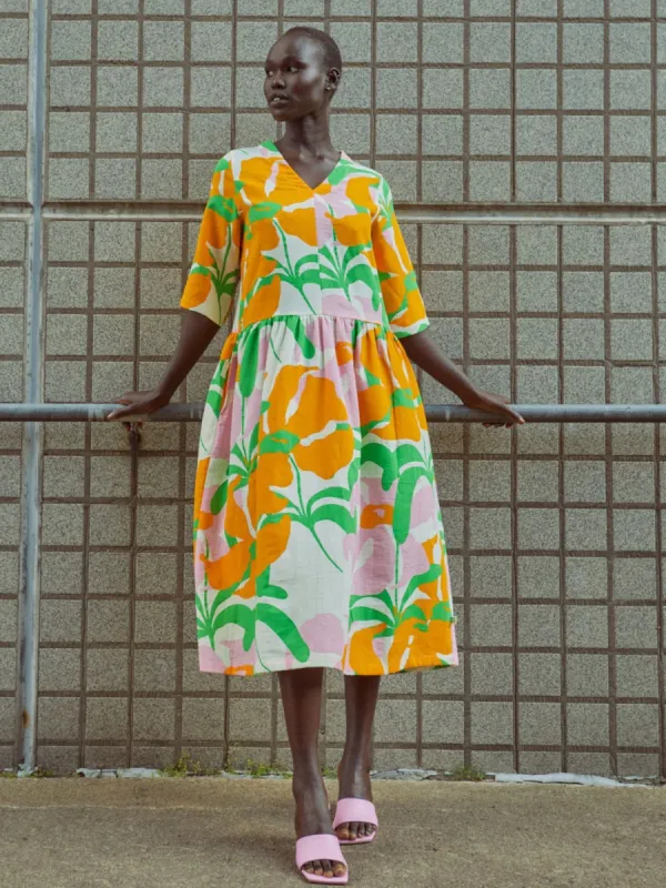 Lively Muslin Dress Orange sold by Ivalo.com