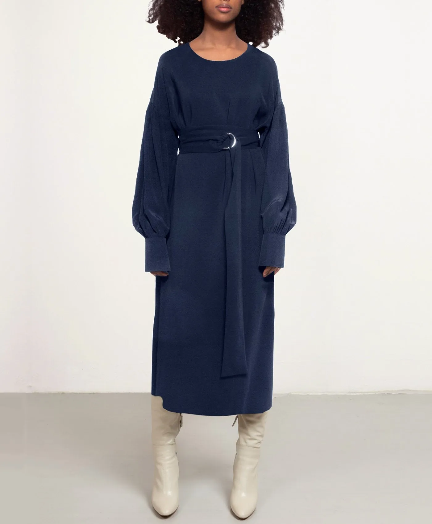 Midi Sunday Dress Navy Blue sold by Ivalo.com