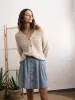Casayeta Skirt Stripes Greyish Blue sold by Ivalo.com
