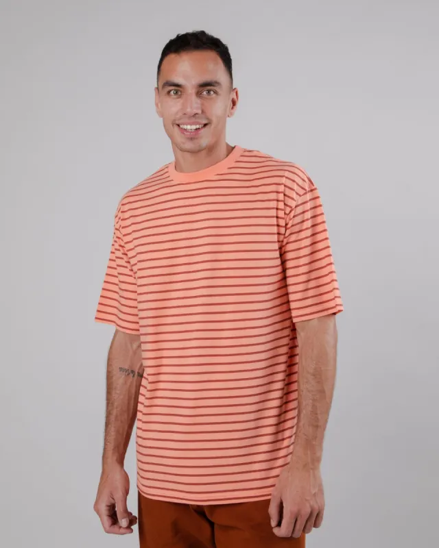 Stripes Oversize T-Shirt Coral sold by Ivalo.com