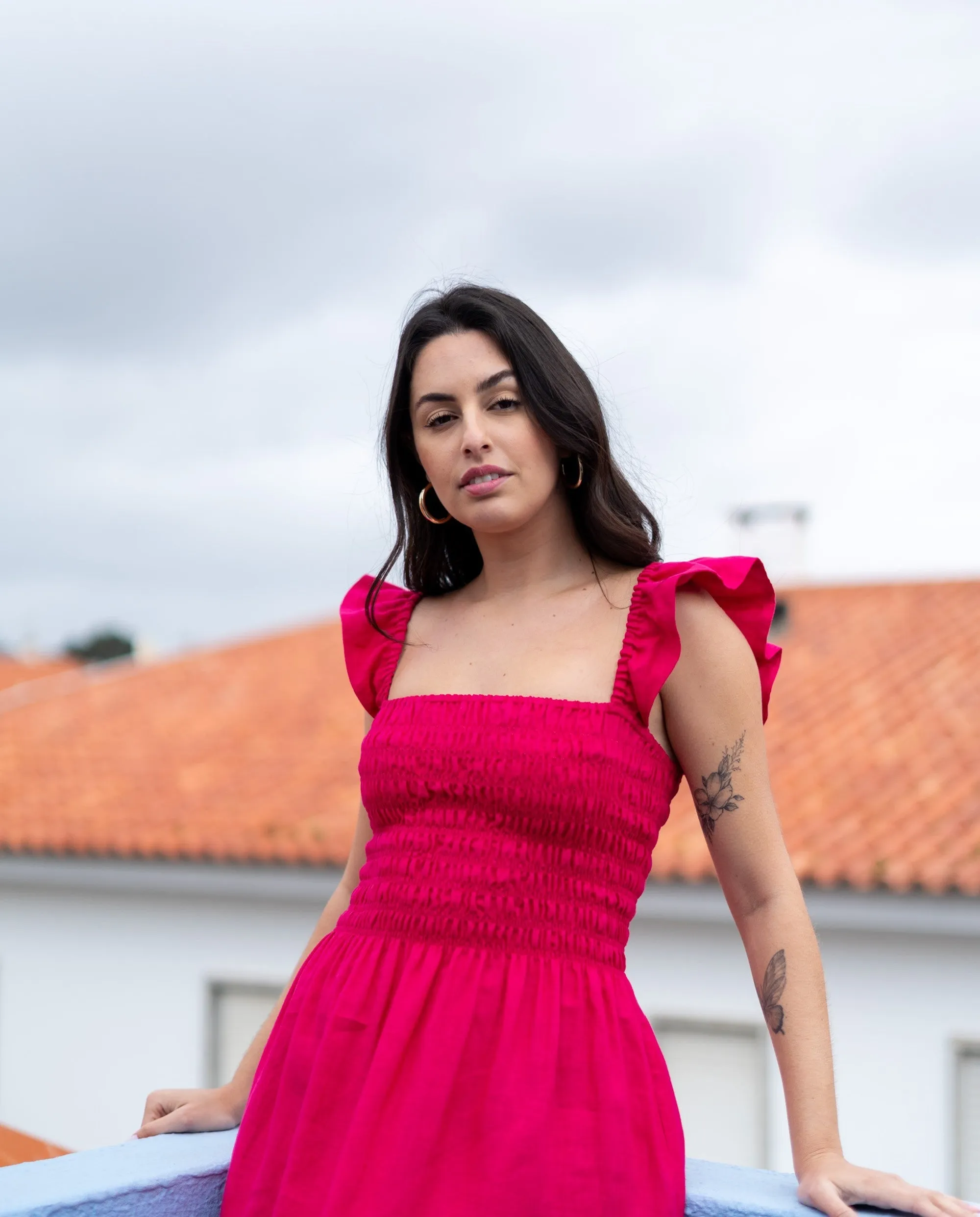 Ariela Linen Dress Peacock Pink sold by Ivalo.com product image thumbnail 5