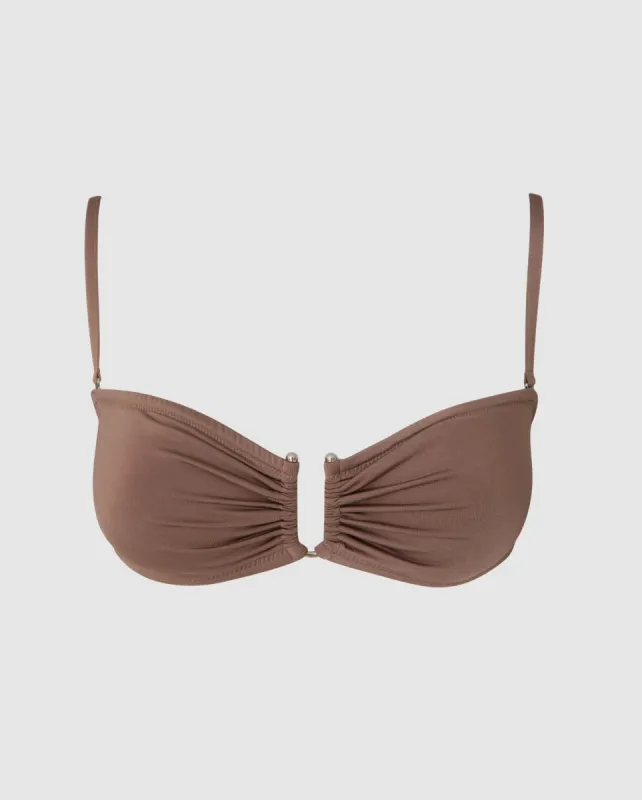 Bandeau Bikini Top Mauve sold by Ivalo.com
