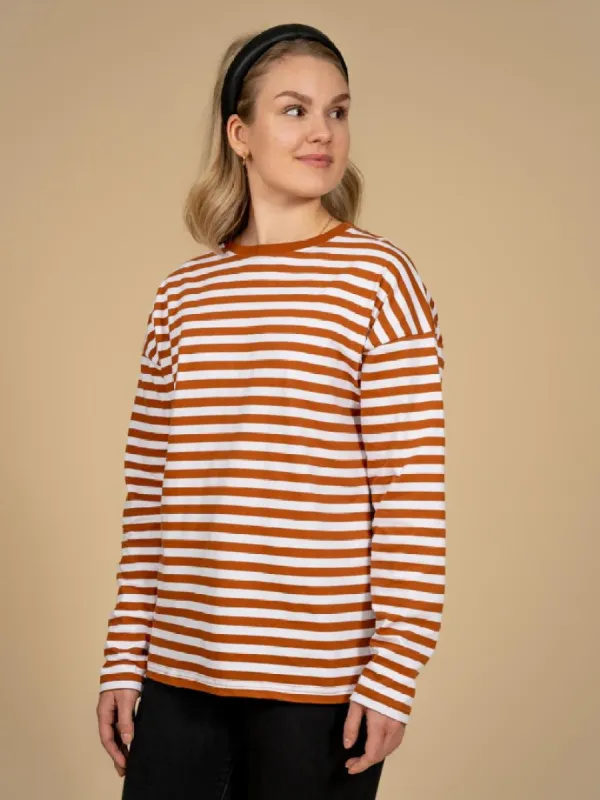 Latte Long Sleeve Shirt Brown/White sold by Ivalo.com