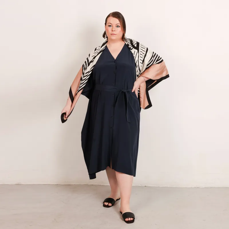 Riviera Silk Caftan Dress Blue sold by Ivalo.com