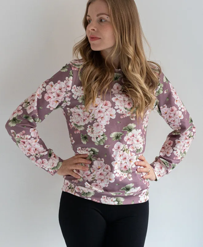 Melli EcoDesign Sweatshirt Pelargonia Dusty Lavender sold by Ivalo.com
