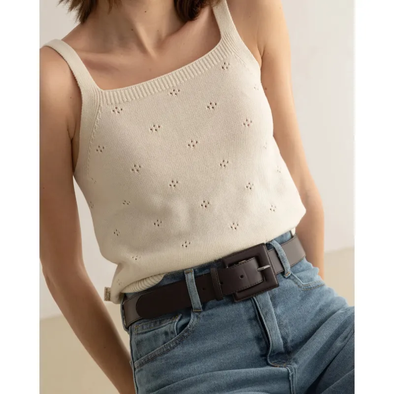 Andrín Sleeveless Top Beige sold by Ivalo.com