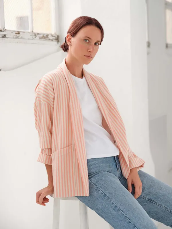 Pintor Jacket Jacquard White/Light Pink sold by Ivalo.com