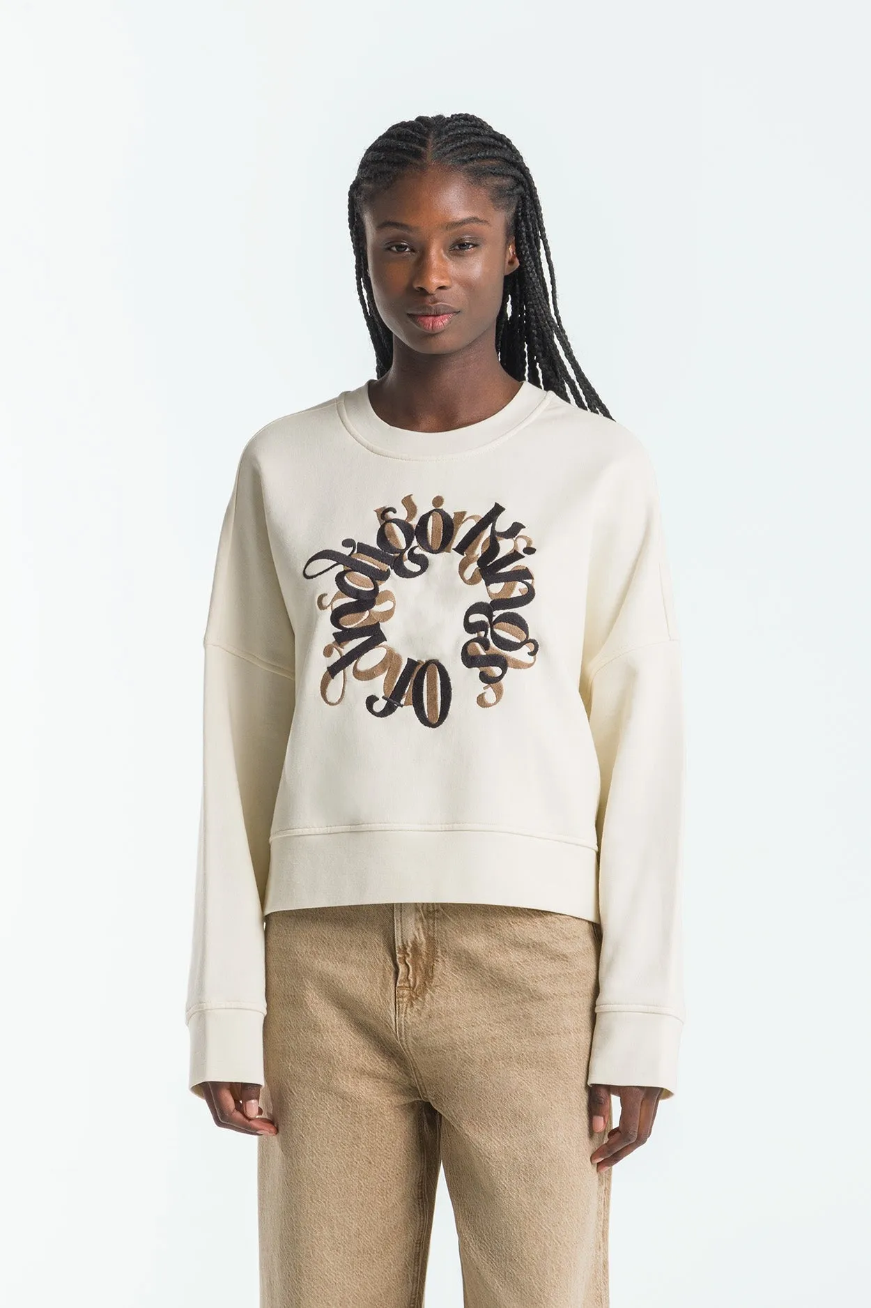 Mira Sweater Non Dyed Circle White sold by Ivalo.com product image thumbnail 2