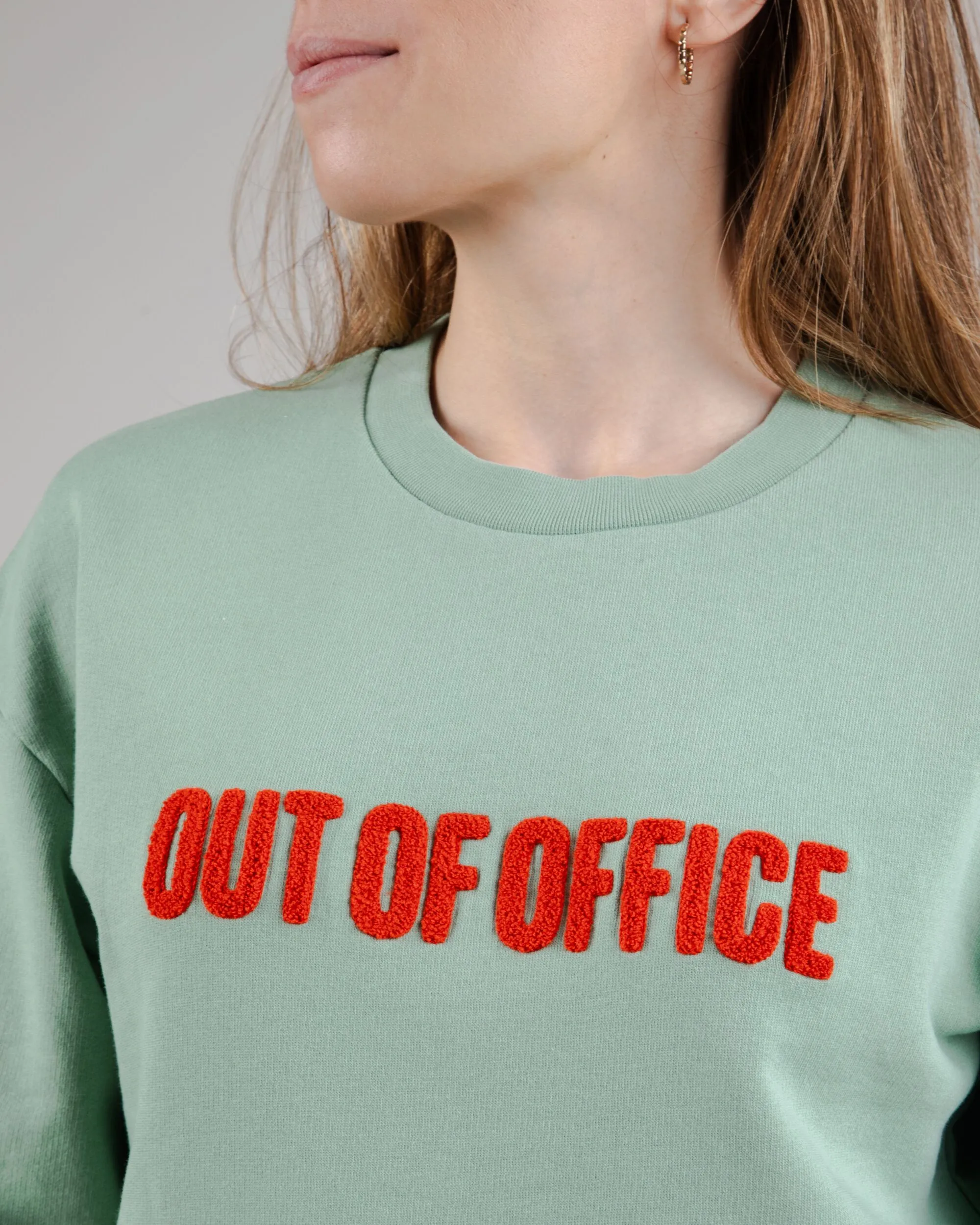 Out of Office Sweatshirt Mint Green sold by Ivalo.com product image thumbnail 4