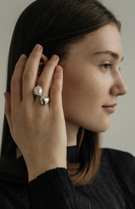 Double Hump Silver Ring sold by Ivalo.com