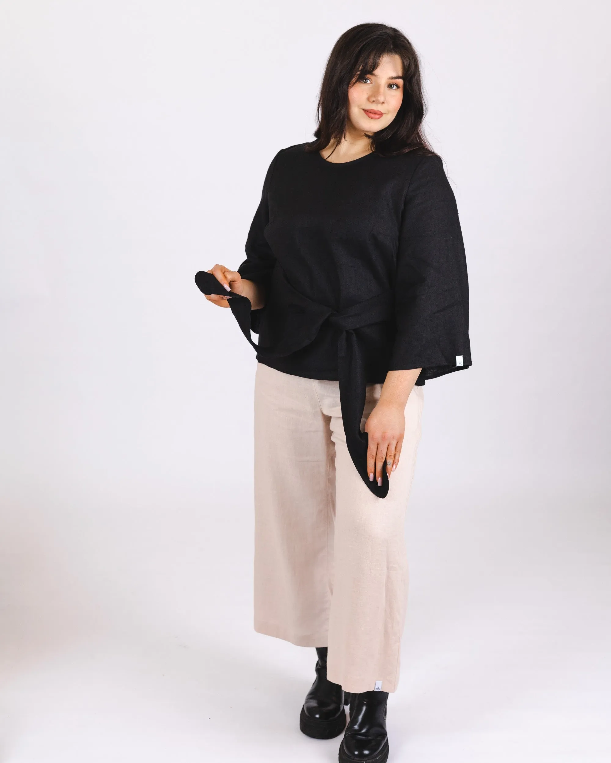 Culottes Linen Trousers Sandshell Beige sold by Ivalo.com product image thumbnail 5