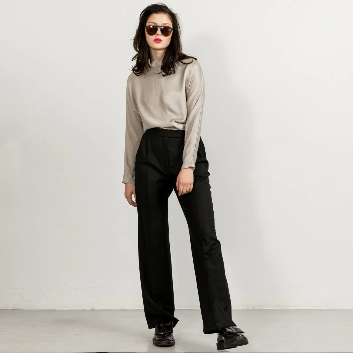 Swipe Wide Leg Long Wool Pants sold by Ivalo.com product image thumbnail 3
