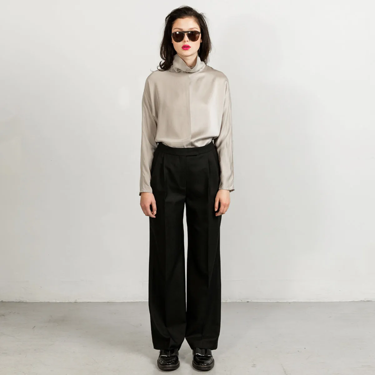 Swipe Wide Leg Long Wool Pants sold by Ivalo.com
