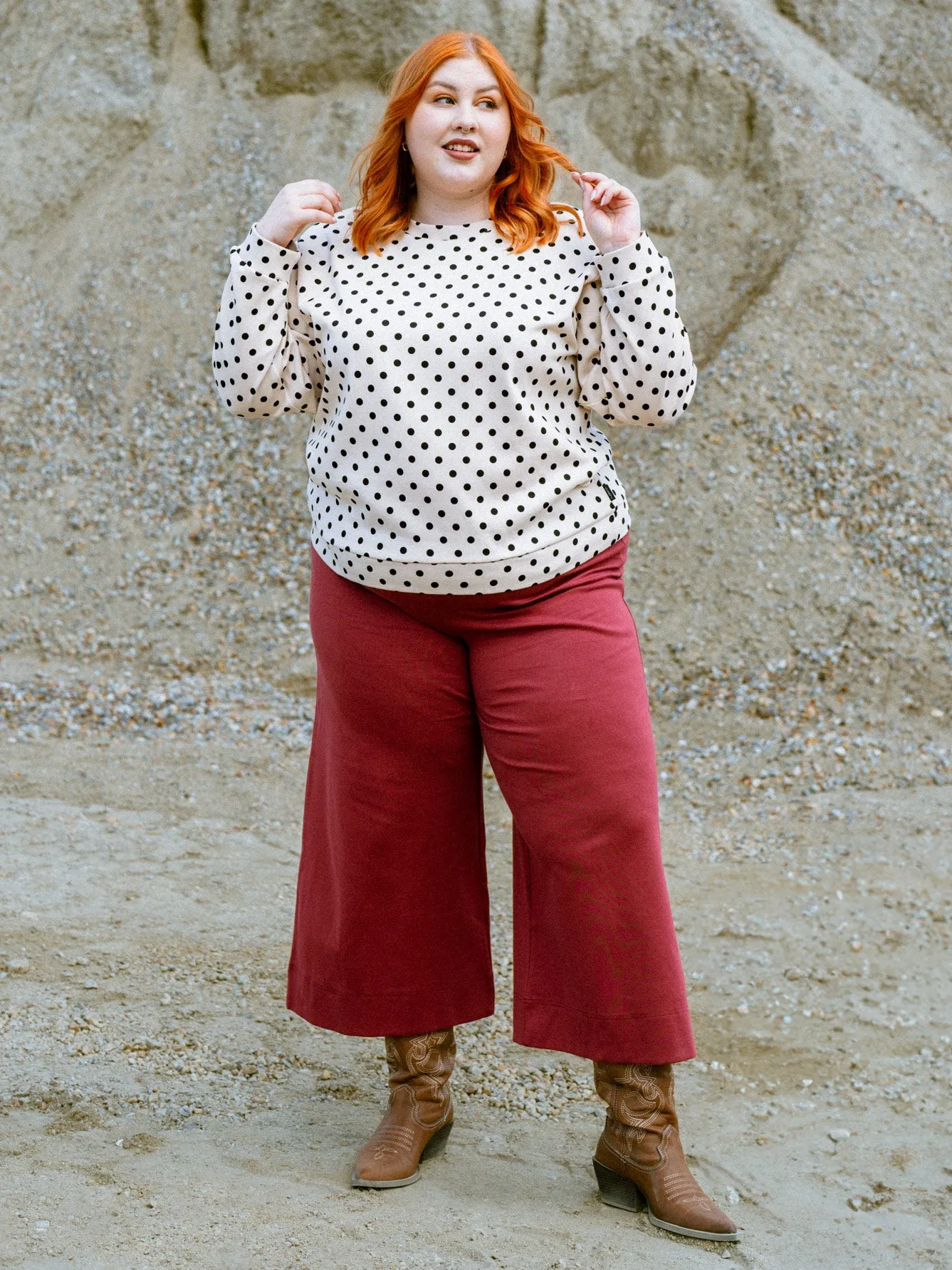 Alex Culottes Pants Burgundy sold by Ivalo.com product image thumbnail 4