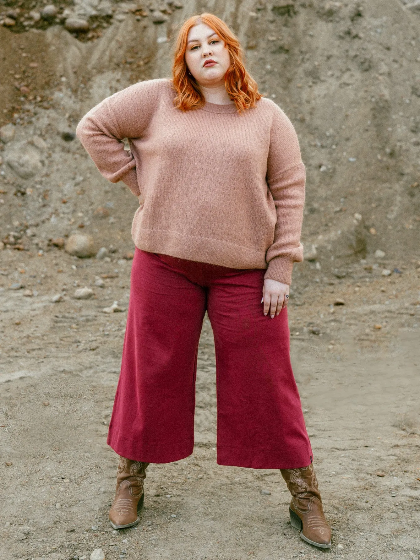 Alex Culottes Pants Burgundy sold by Ivalo.com product image thumbnail 2