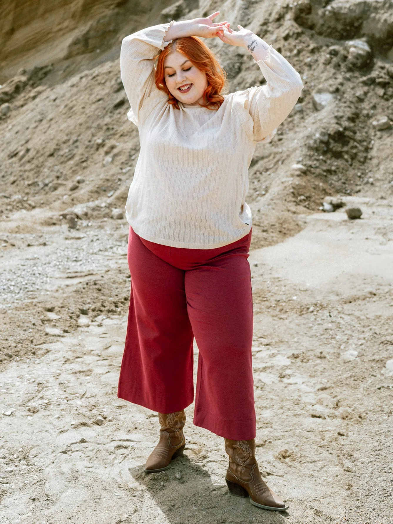 Alex Culottes Pants Burgundy sold by Ivalo.com product image thumbnail 3