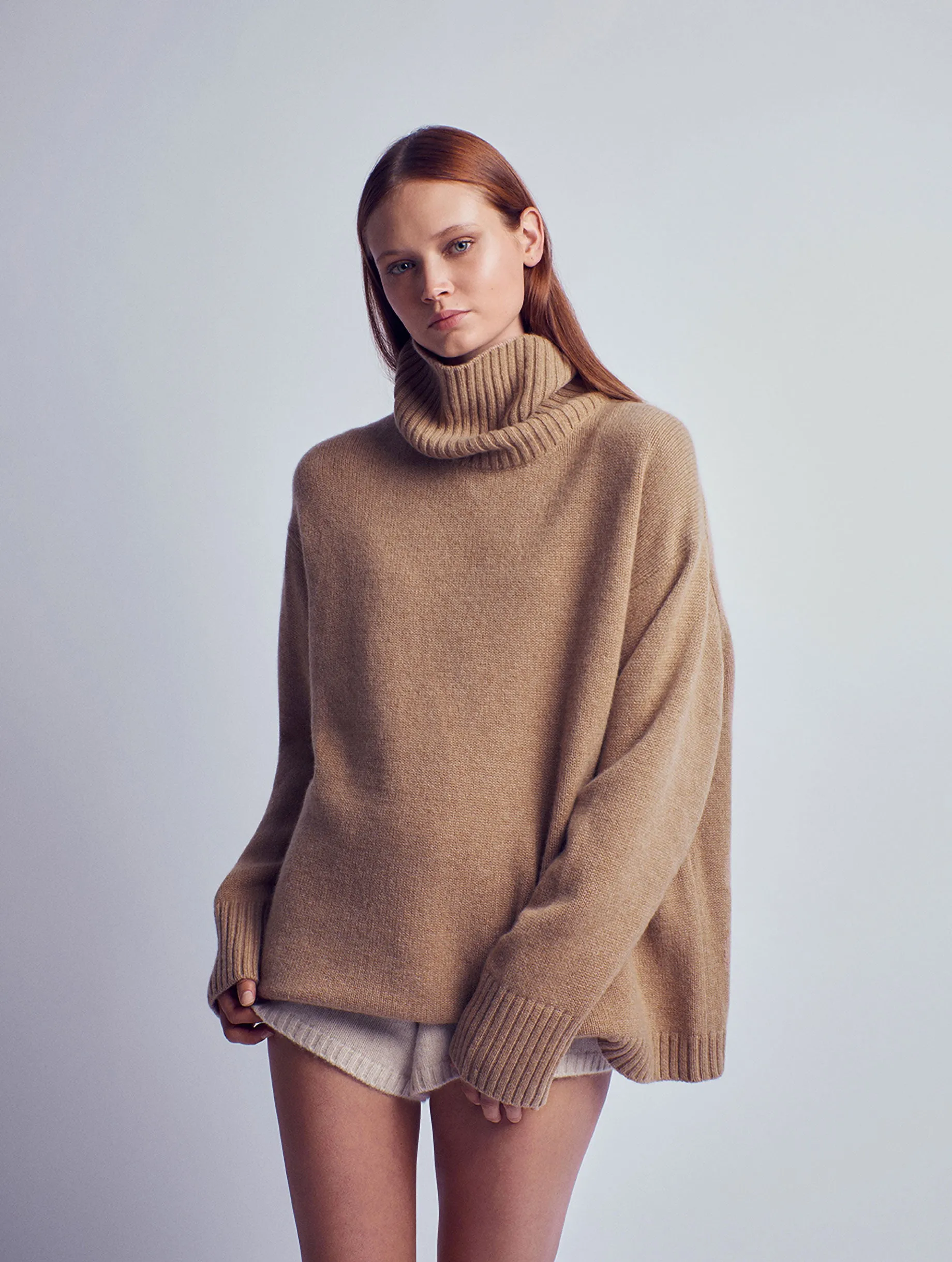 Ada Cashmere Knitted Turtleneck Sweater Camel sold by Ivalo.com product image thumbnail 2