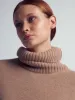 Ada Cashmere Knitted Turtleneck Sweater Camel sold by Ivalo.com