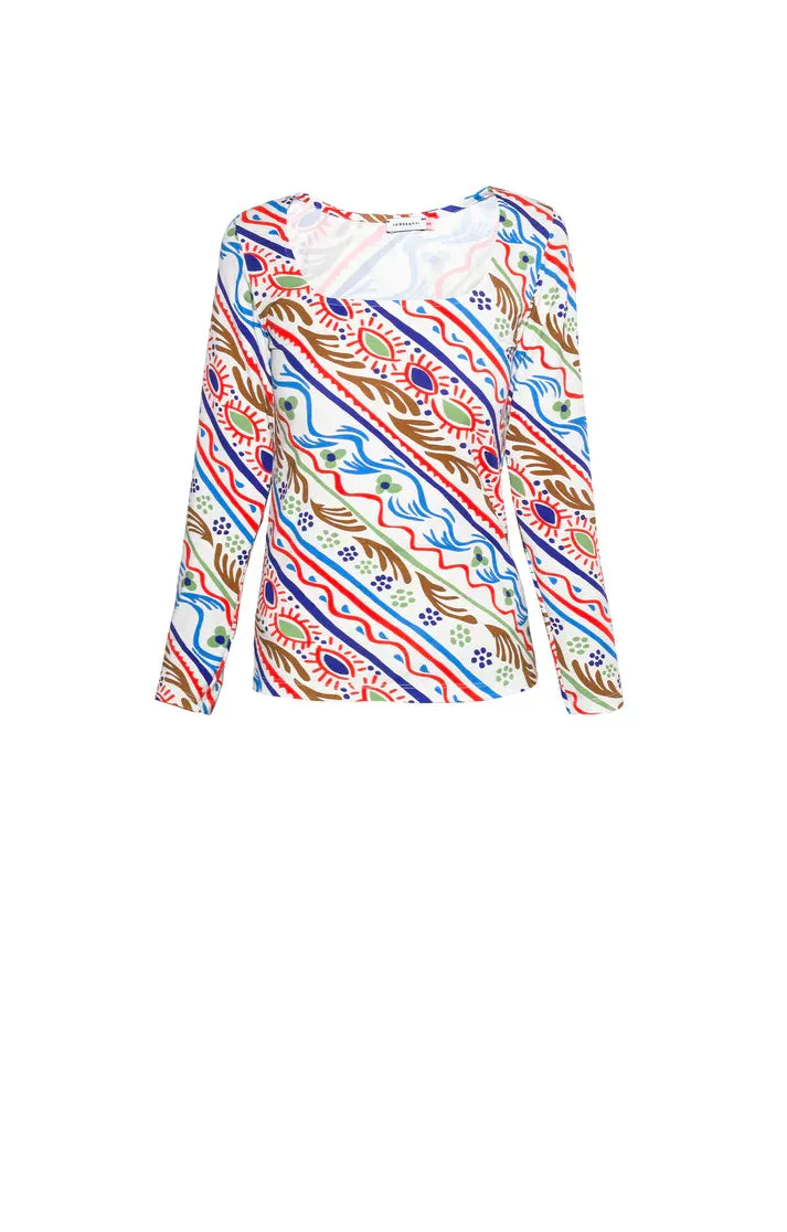 Mihok Long Sleeve Top Folkdoodle White sold by Ivalo.com product image thumbnail 3