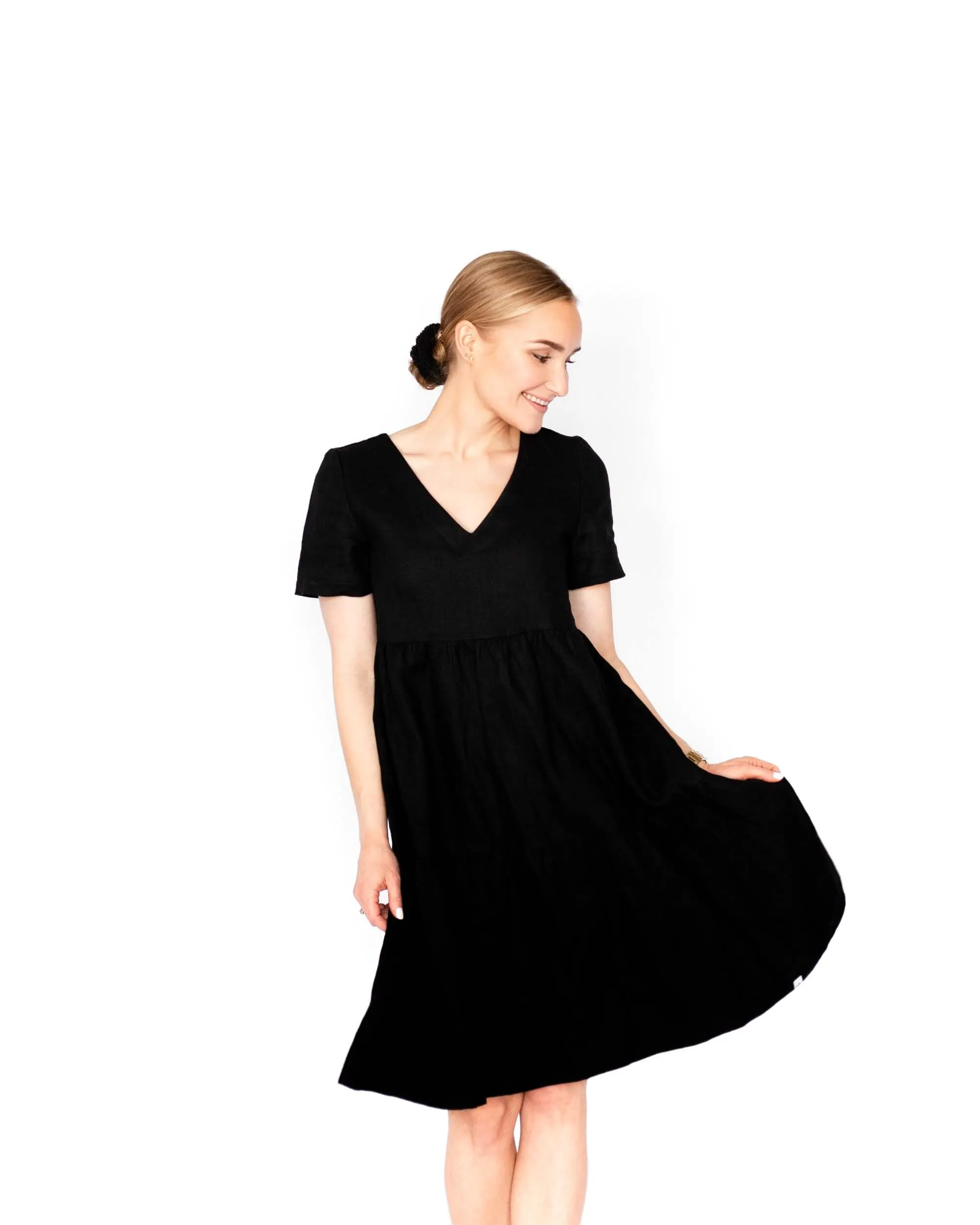 Linen Layer Dress Black sold by Ivalo.com product image thumbnail 3