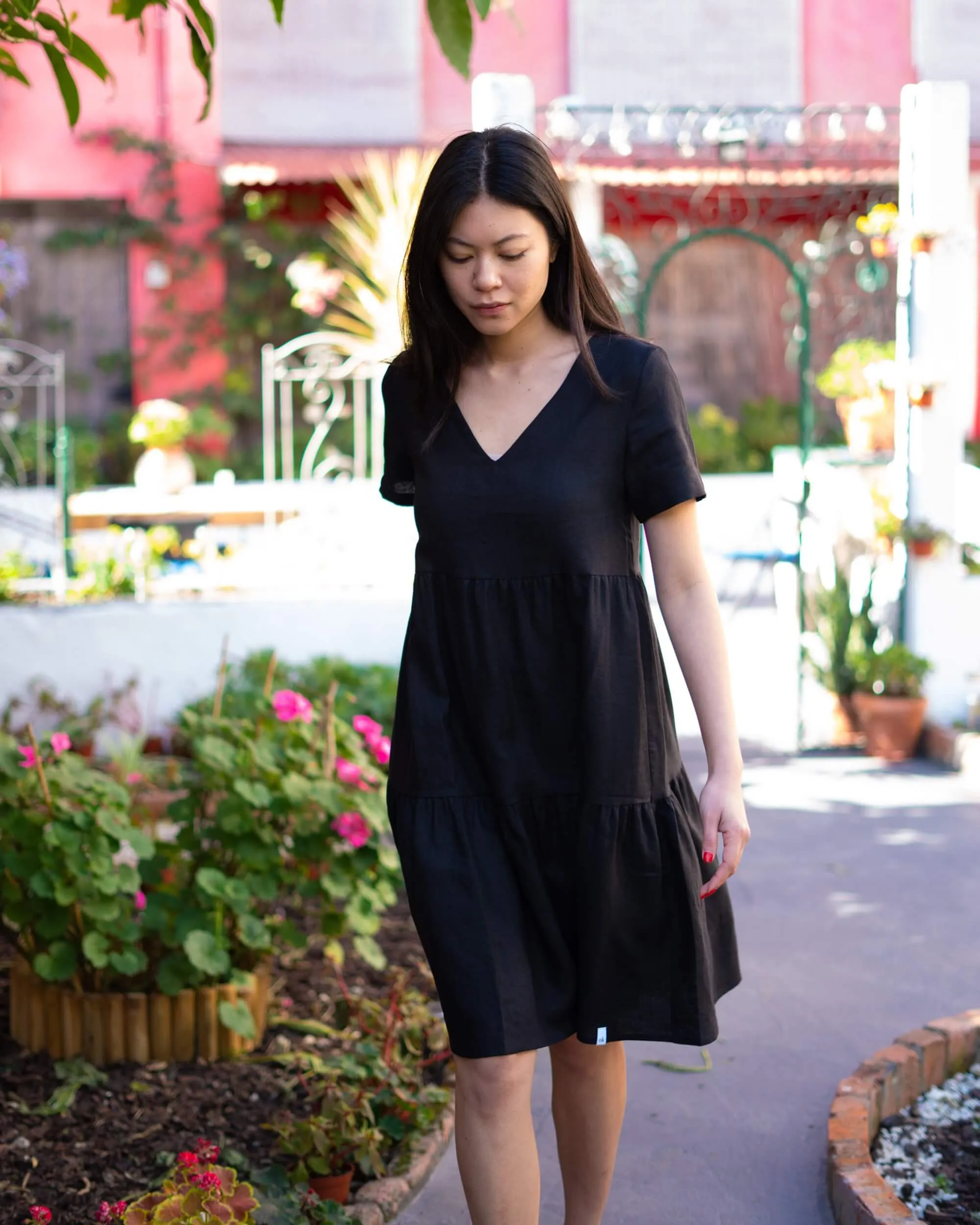 Linen Layer Dress Black sold by Ivalo.com product image thumbnail 5
