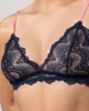 Lace Triangle Bralette Navy/Neon Pink sold by Ivalo.com