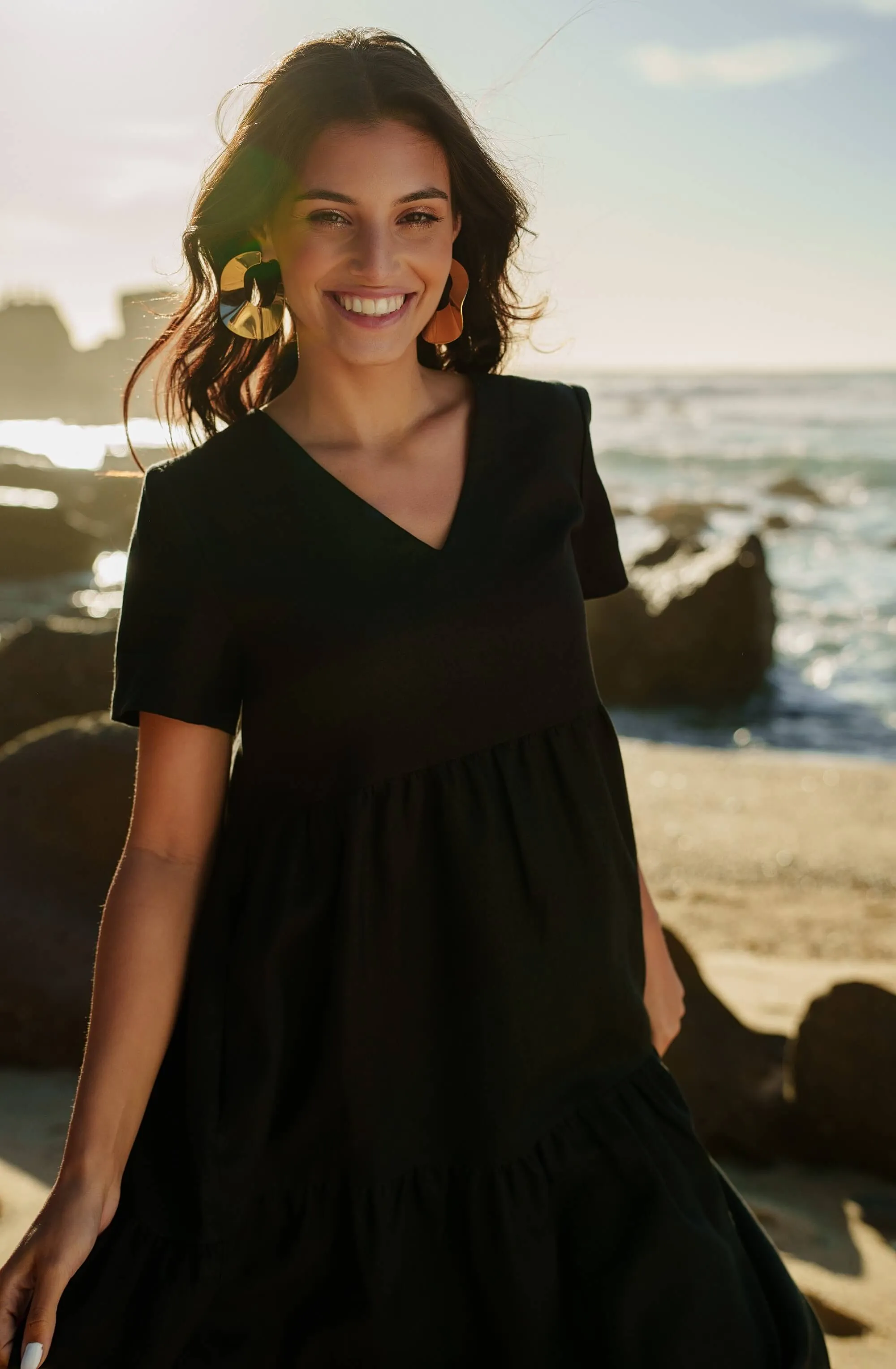 Linen Layer Dress Black sold by Ivalo.com product image thumbnail 4