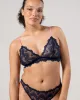 Lace Triangle Bralette Navy/Neon Pink sold by Ivalo.com