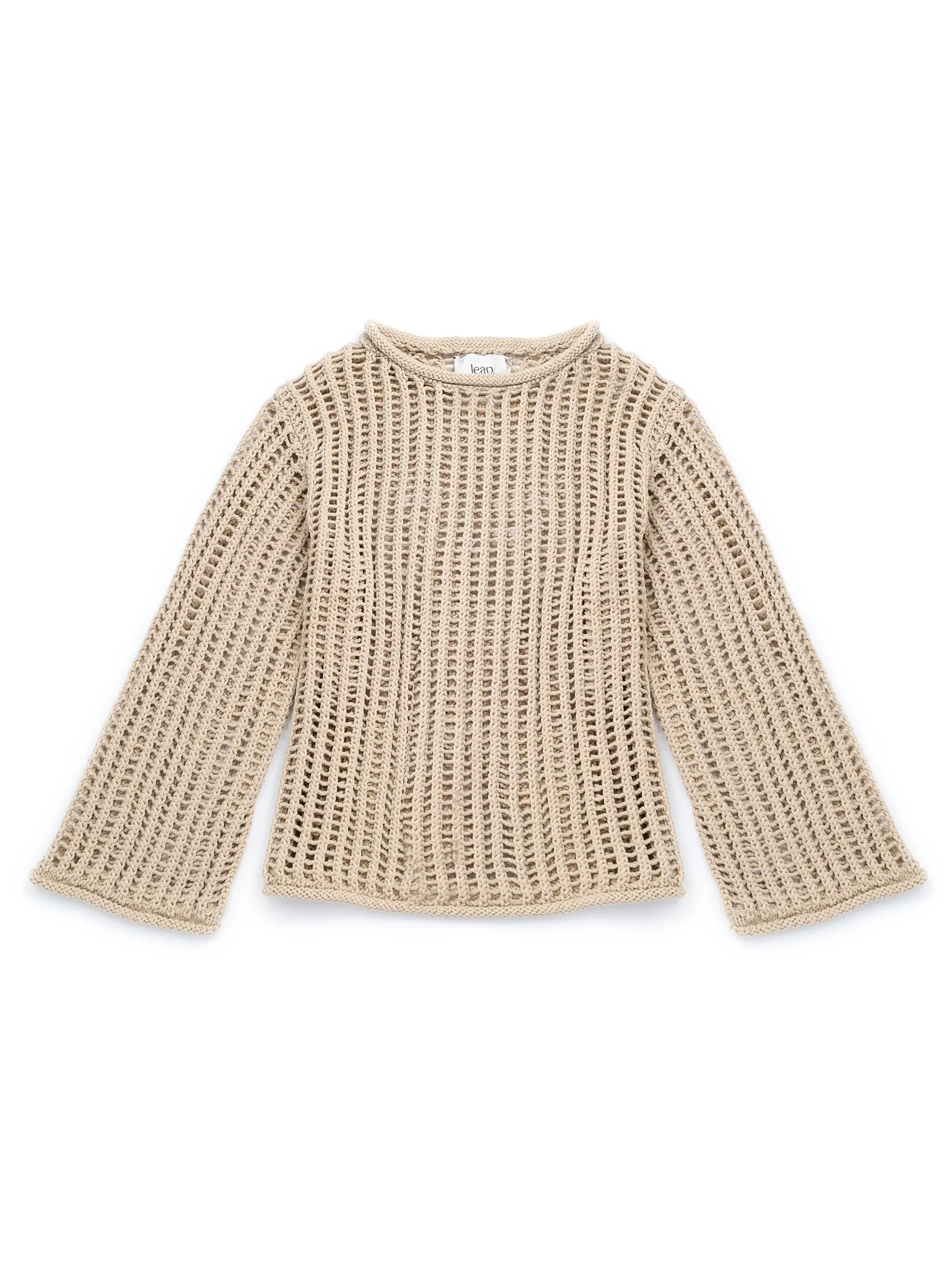 Leila Open-knit Sweater Beige sold by Ivalo.com product image thumbnail 2