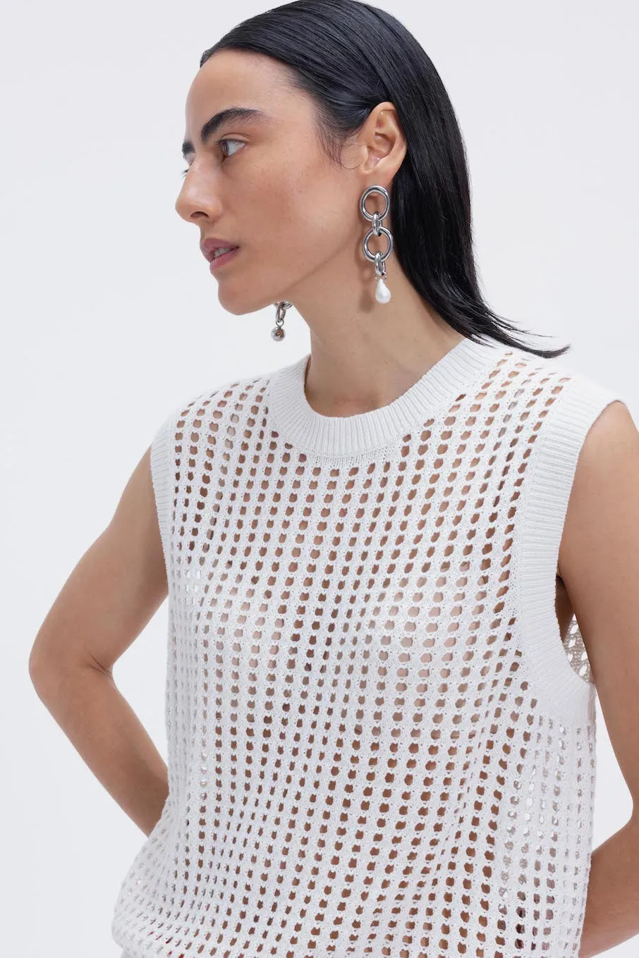 Margaret Crochet Vest Off-white sold by Ivalo.com product image thumbnail 4