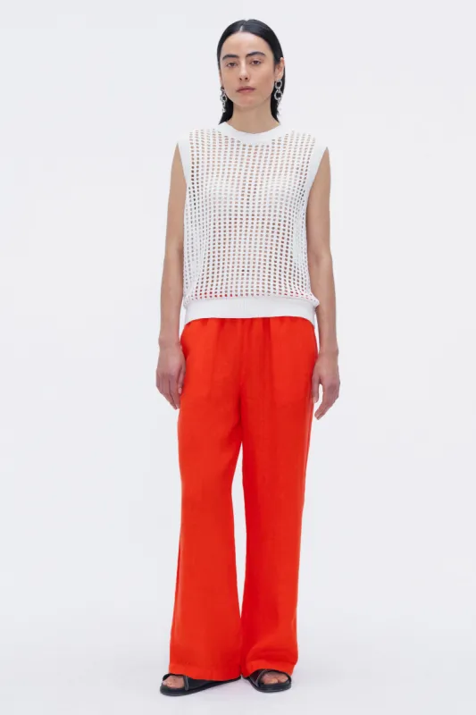 Margaret Crochet Vest Off-white sold by Ivalo.com
