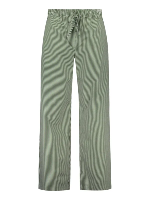 Striped Straight Pants Green sold by Ivalo.com