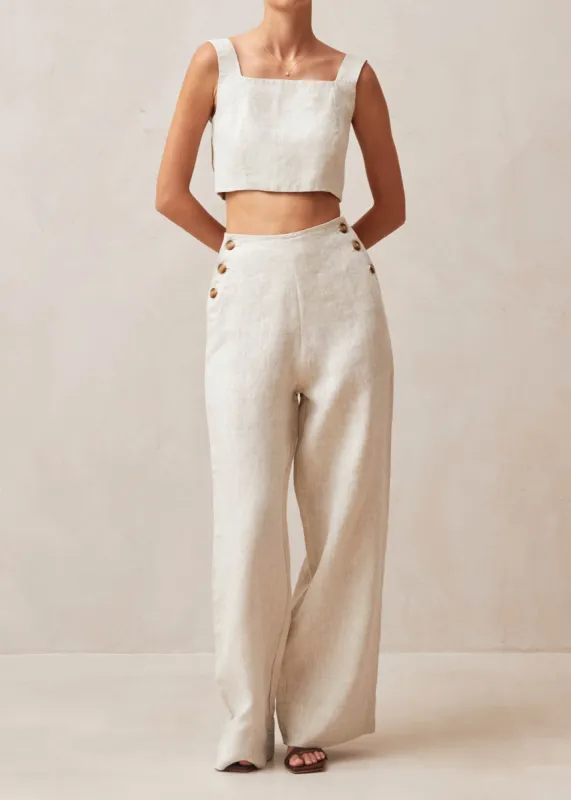 Lili Linen Pants Beige sold by Ivalo.com