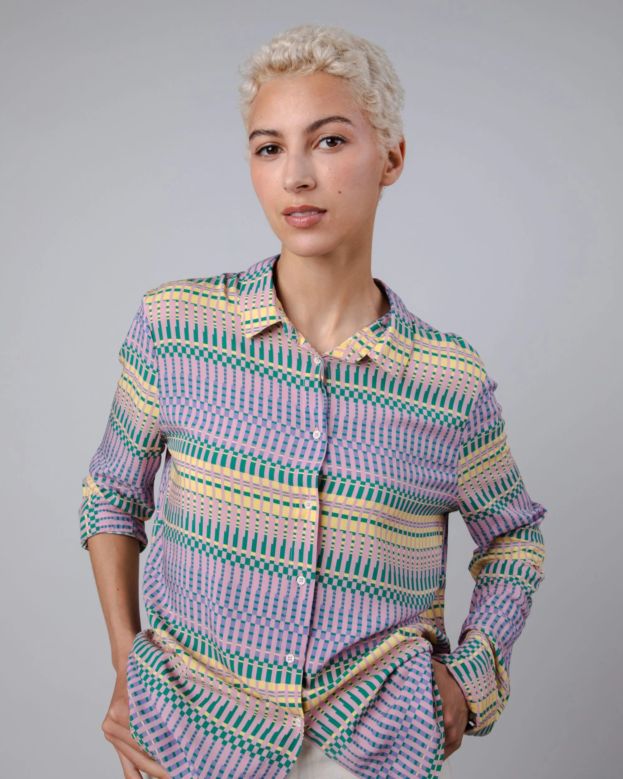 Calella Button-up Shirt Lilac sold by Ivalo.com product image thumbnail 4