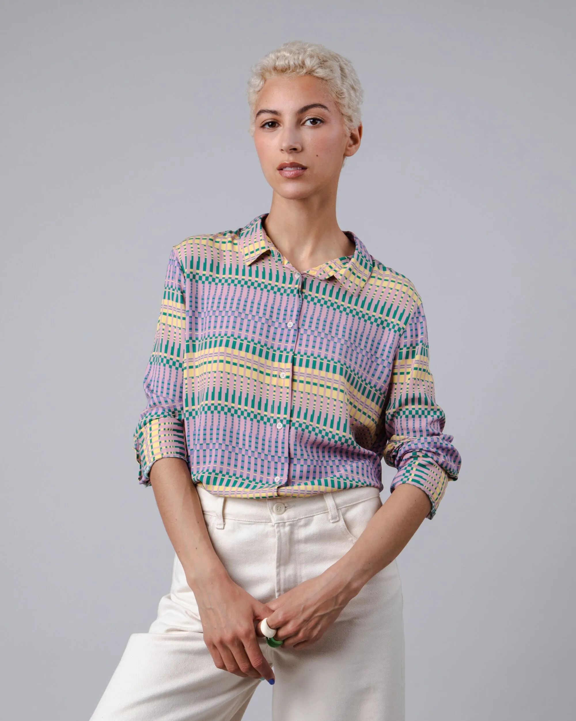 Calella Button-up Shirt Lilac sold by Ivalo.com product image thumbnail 5