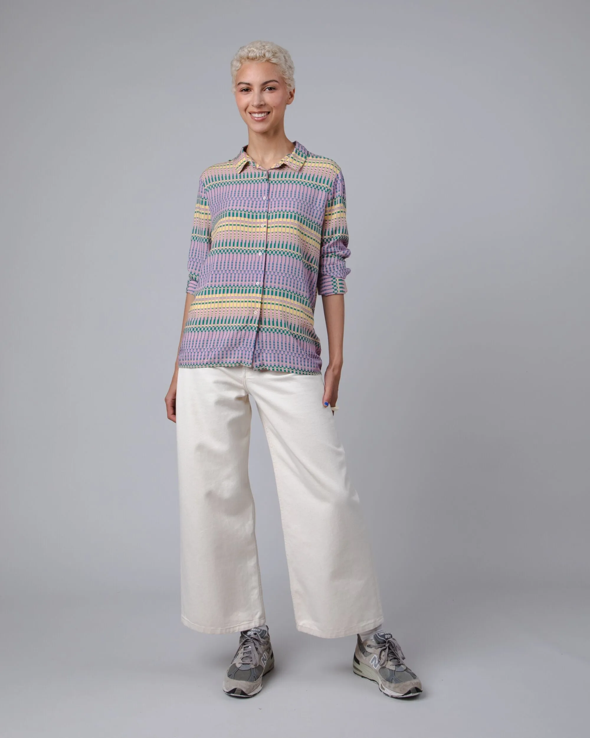 Calella Button-up Shirt Lilac sold by Ivalo.com product image thumbnail 3