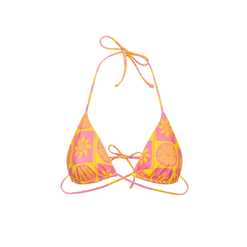 Triangle Bikini Top Symbols Pink/Yellow sold by Ivalo.com product image thumbnail 4