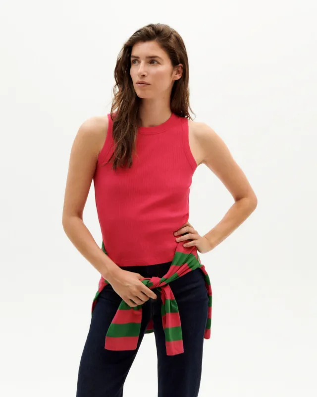 Juliette Top Fuchsia Pink made by Thinking Mu